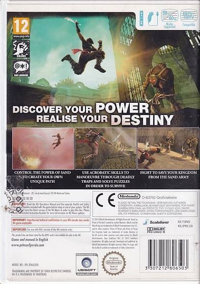 Prince of Persia the Forgotten Sands - Nintendo Wii spil (B Grade) (Genbrug)